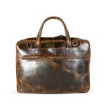 Premium Leather Laptop Bag Brown